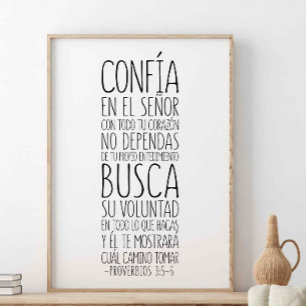 Confía en El Señor Con Todo Tu Corazón Poster
