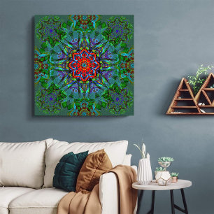 Confianza Textil struktur mandala Canvastryck