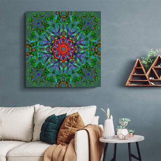 Confianza Textil struktur mandala Canvastryck