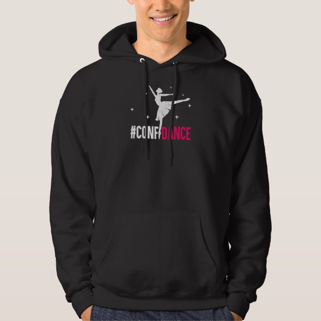 Confidance Ballerina Dancer Dance Graphic Hoodie (Framsida)