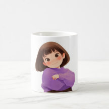 Confident Girl Coffee Tea Mugg & Kopp