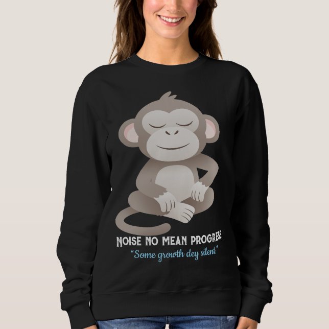 Confident Monkey – Minimal Calm Lifestyle Shirt T Shirt (Framsida)