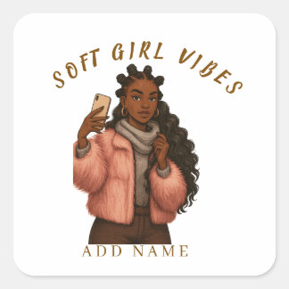 CONFIDENT STYLISH  FYRKANTIGT KLISTERMÄRKE