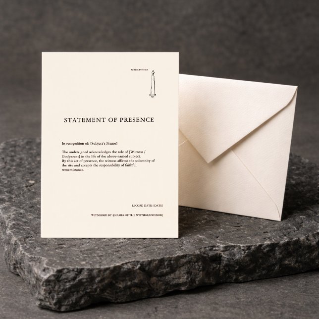 Confirmation/Baptism GodParent Sponsor Certificate (Skapare uppladdad)