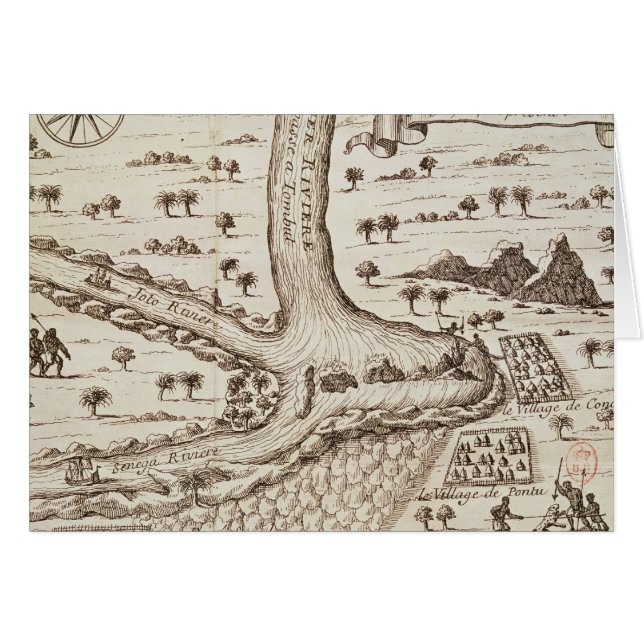 Confluence av Niger Hälsningskort (Framsidan Horizontal)