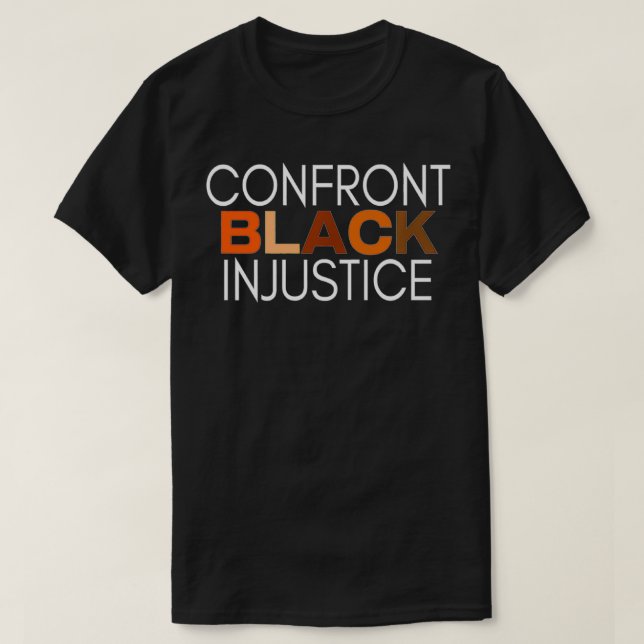 Confront Injustice Premium  T Shirt (Design framsida)