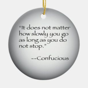 Confucious citationstecken julgransprydnad keramik