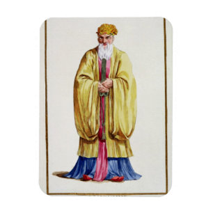 Confucius (551-479 BC), från 'Receuil des Estampe Magnet