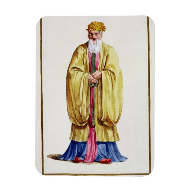 Confucius (551-479 BC), från Receuil des Estampes Magnet (Vertikal)