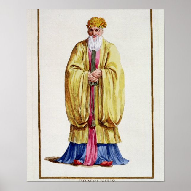 Confucius (551-479 BC), från Receuil des Estampes Poster (Framsidan)