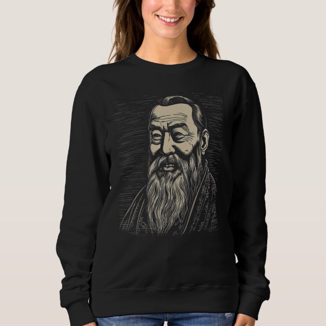 Confucius Chinese Philosopher T Shirt (Framsida)