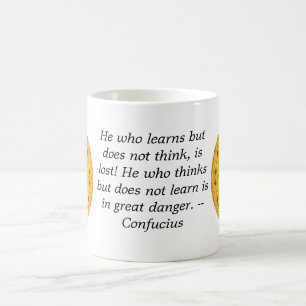 Confucius citationstecken - wearable vishet kaffemugg