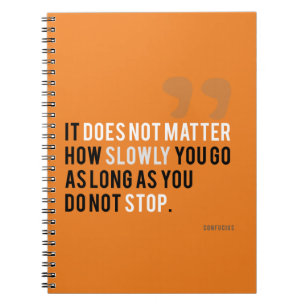 confucius motivationscitat drömmar mål modern anteckningsbok