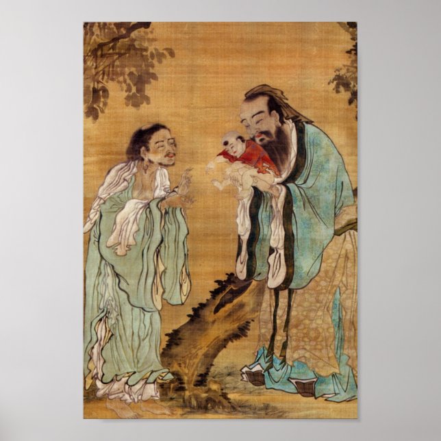 Confucius och Buddha Poster (Framsidan)