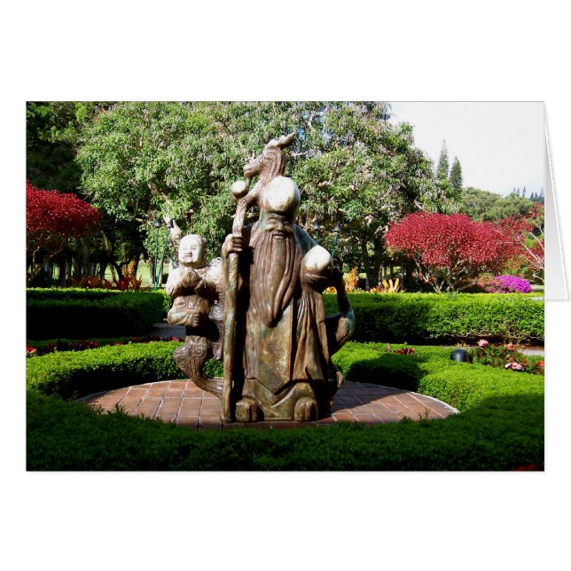 Confucius on Hawaiian Island, Lanai OBS Kort (Framsidan Horizontal)