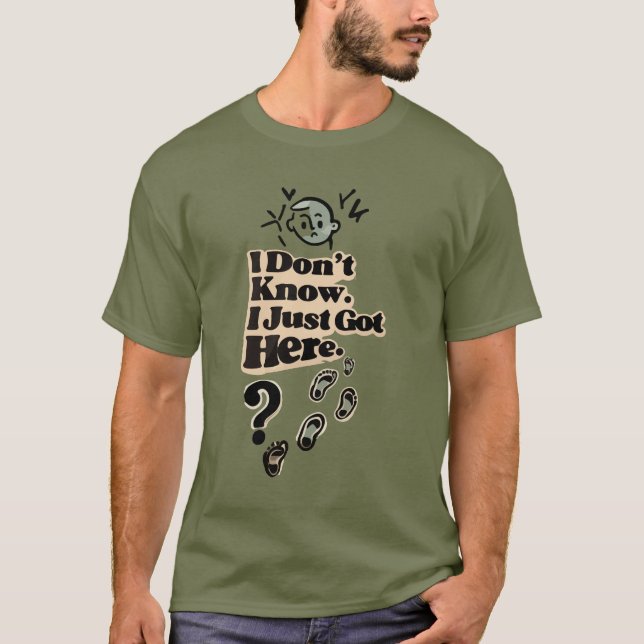 Confused Introvert Quote T-Shirt – “I Don’t Know (Framsida)