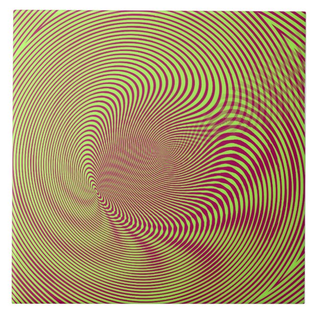 confusing hypnotic swirl lines pattern kakelplatta (Framsidan)