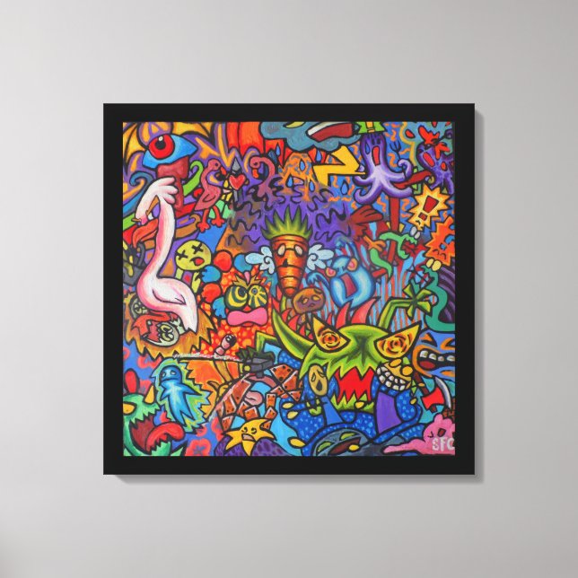 Confusion By Squid Fear City (2.5) Canvastryck (Framsida)