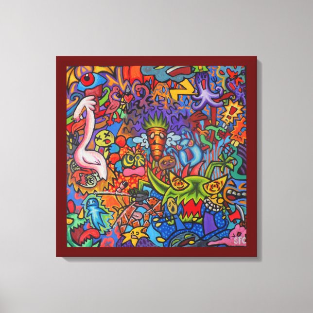 Confusion By Squid Fear City (2.5) Canvastryck (Framsida)