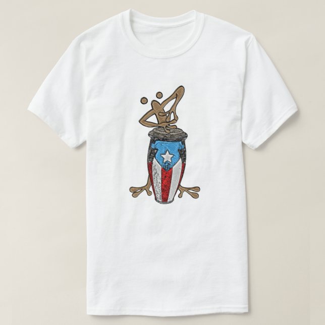 Conga Coqui Taino T-Shirt (Design framsida)