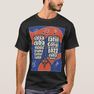 Conga drum musikinstrument profesionales Cuba T Shirt