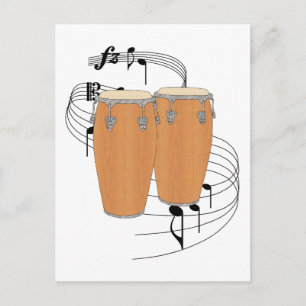 Conga Drums Vykort