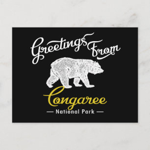 Congaree National Park Bear Vykort