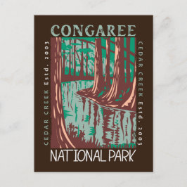 Congaree National Park Cedar Creek Vintage  Vykort
