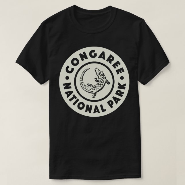 Congaree National Park Circle Tan T Shirt (Design framsida)