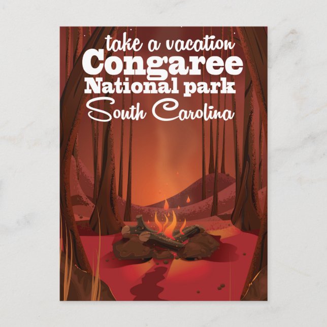Congaree National Park-resoraposter Vykort (Framsida)