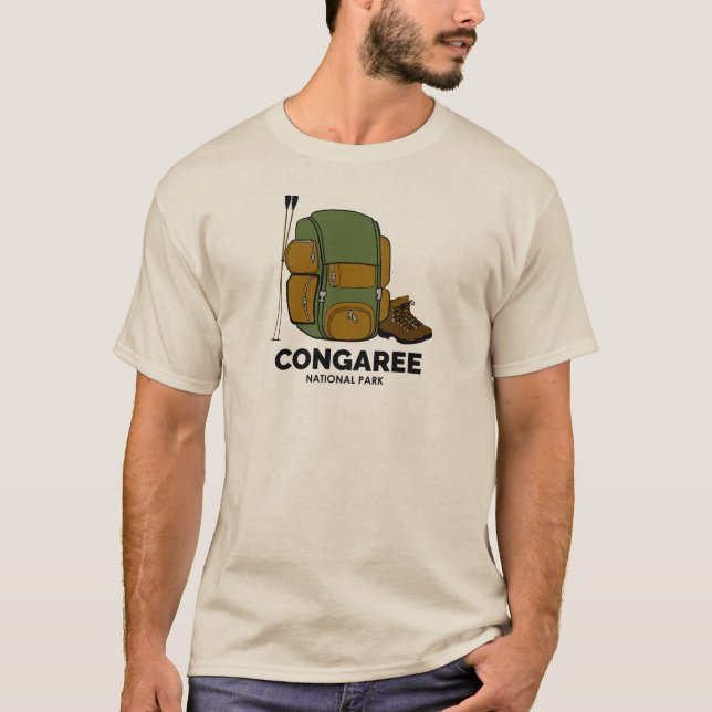 Congaree National Park-ryggsäck T Shirt (Framsida)