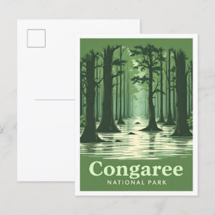 Congaree National Park South Carolina USA Travel Vykort