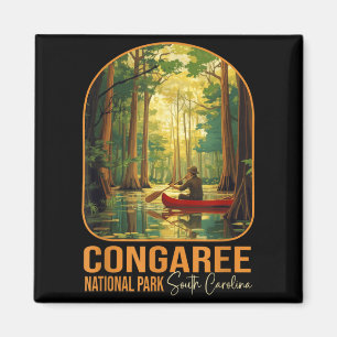 Congaree National Park South Carolina Vandring Magnet