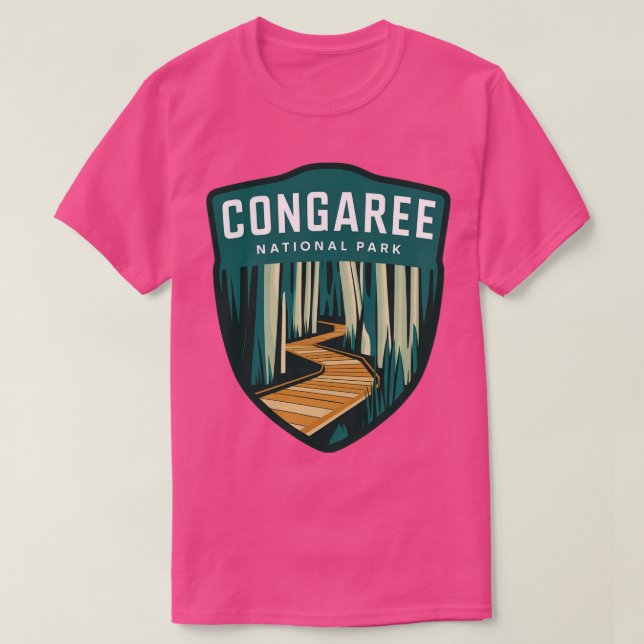 Congaree nationalpark Boardpromene Äventyr T Shirt (Design framsida)