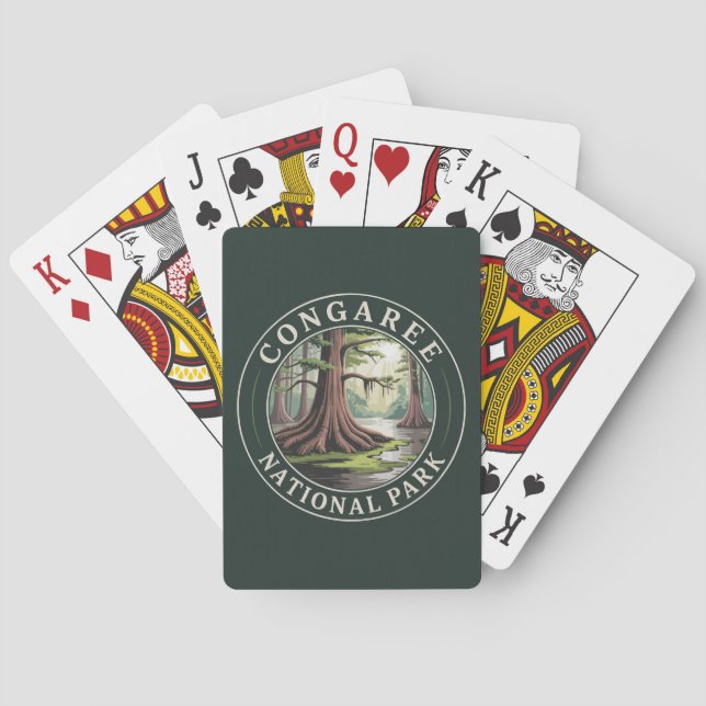 Congaree nationalpark casinokort (Baksidan)