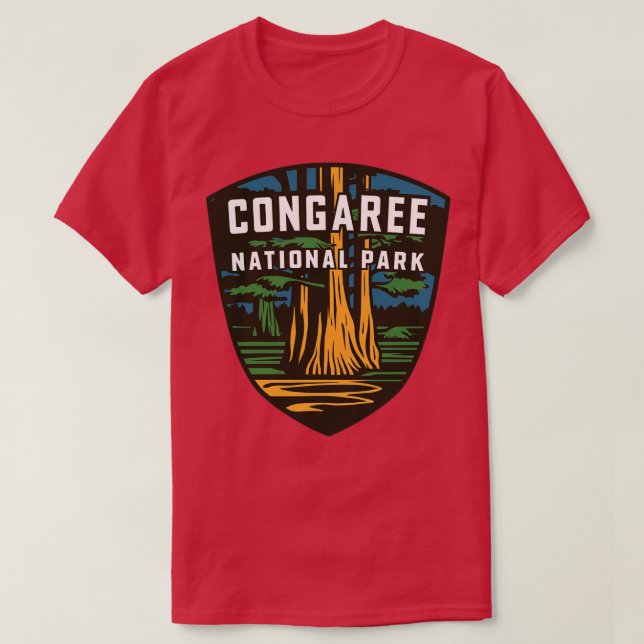 Congaree nationalpark Emblem T Shirt (Design framsida)