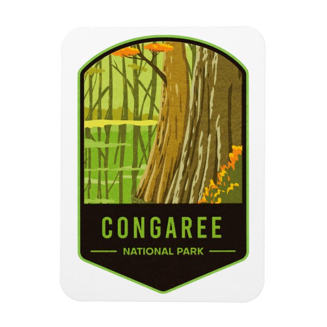 Congaree nationalpark magnet (Vertikal)