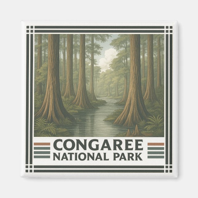 Congaree nationalpark magnet (Framsidan)