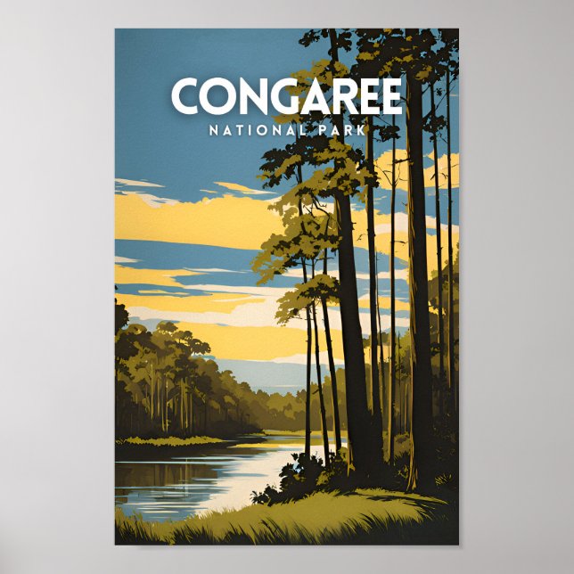 Congaree nationalpark poster (Framsidan)