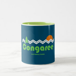 Congaree nationalpark Retro Två-Tonad Mugg