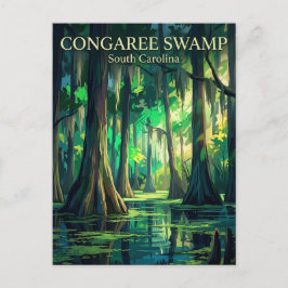 Congaree nationalpark South Carolina Vykort