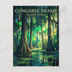 Congaree nationalpark South Carolina Vykort