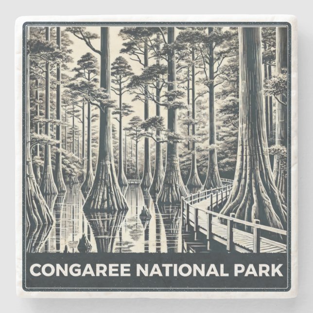 Congaree nationalpark stenunderlägg (Framsidan)