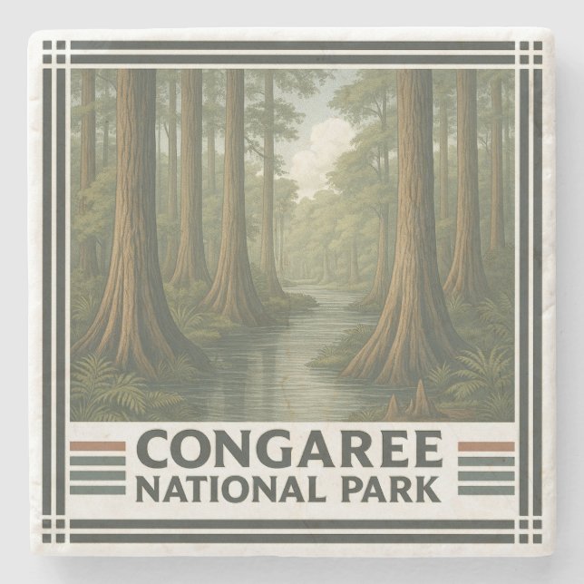 Congaree nationalpark stenunderlägg (Framsidan)