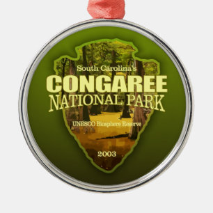 Congaree NP (pilhuvud) Julgransprydnad Metall