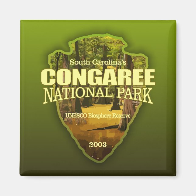 Congaree NP (pilhuvud) Magnet (Framsidan)
