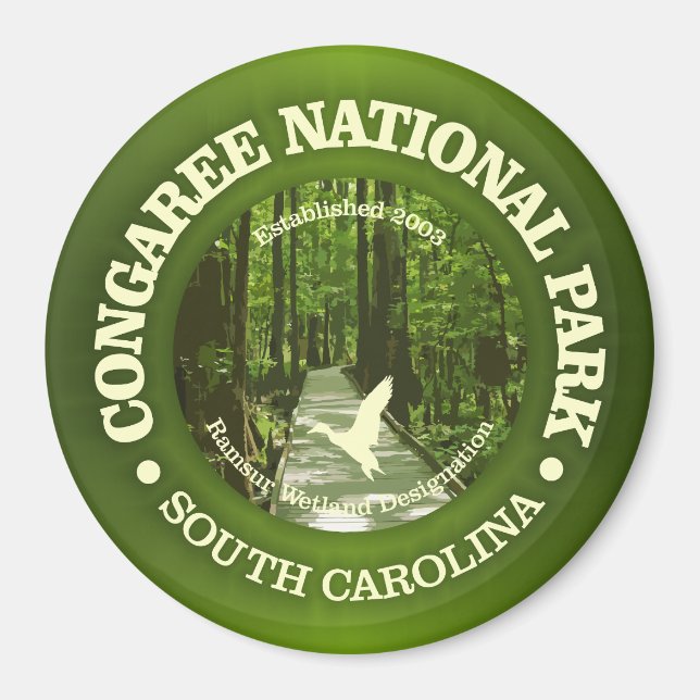 Congaree NP (rd)2 Magnet (Framsidan)