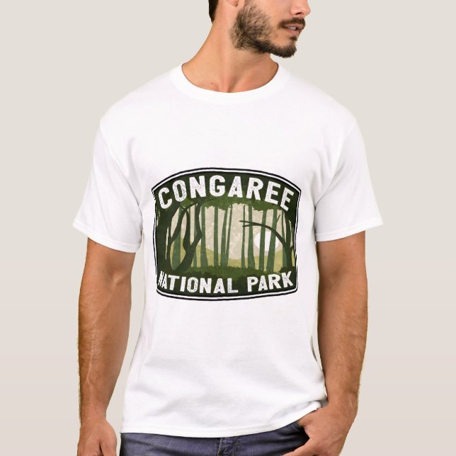 Congaree  South Carolina Sumpmarksskog � S T Shirt (Framsida)