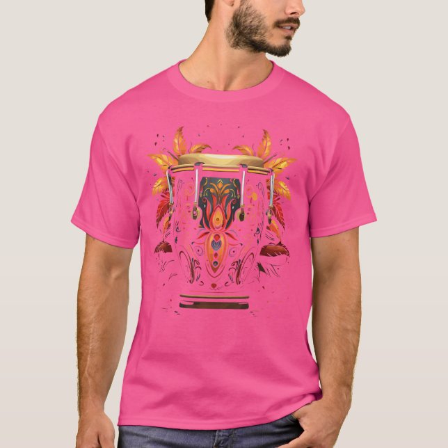 Congas Conga Drum Conga Music Conga Instrument T Shirt (Framsida)