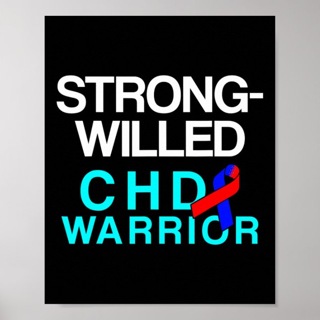 Congenital Heart Disease Defect Survivor Chd Warri Poster (Framsidan)